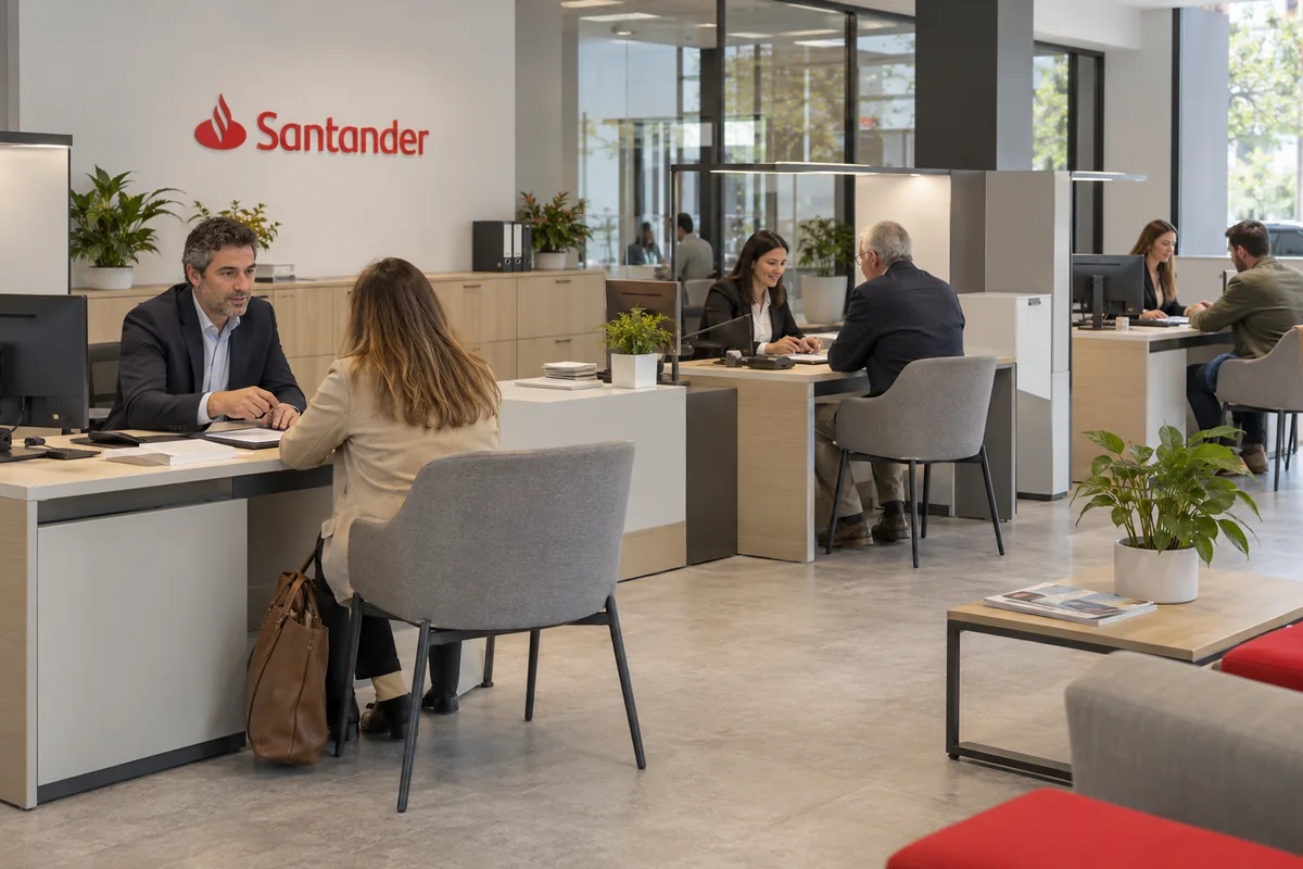 Mobiliario en una oficina Santander